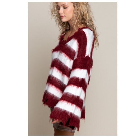 mohair V-Neck Sweater - Picture 7 of 11